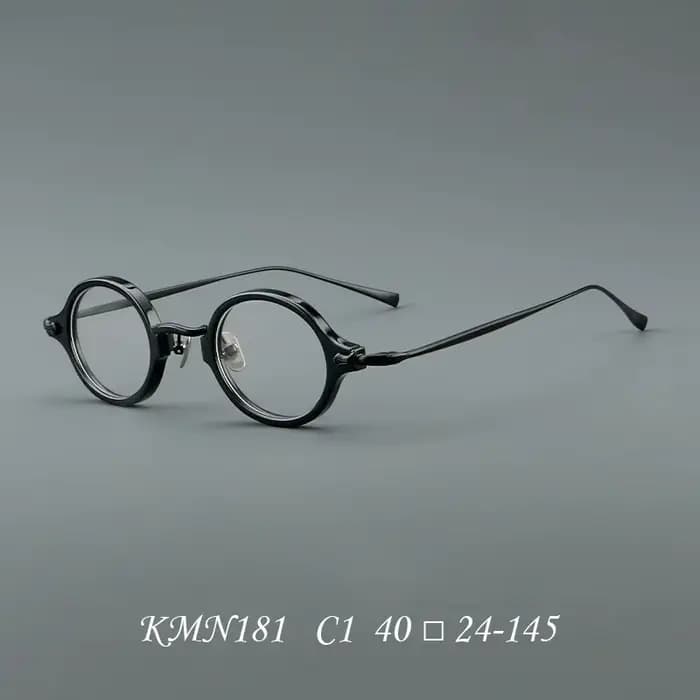 Classique rétro petit rond écaille de tortue acétate myopie lunettes cadre hommes femmes Mini ovale