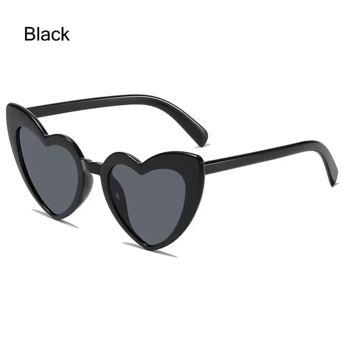 Lunettes de soleil en forme de coeur Vintage tendance rue tir nuances Protection UV mode irrégulière