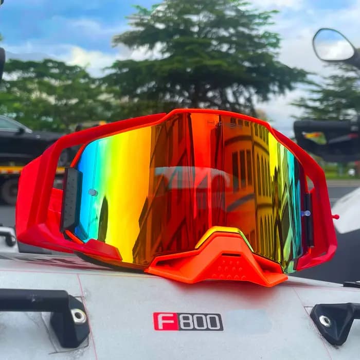 Lunettes de moto à lentilles de remplacement rapide, lentilles antibuée, lunettes de moto tout-terra