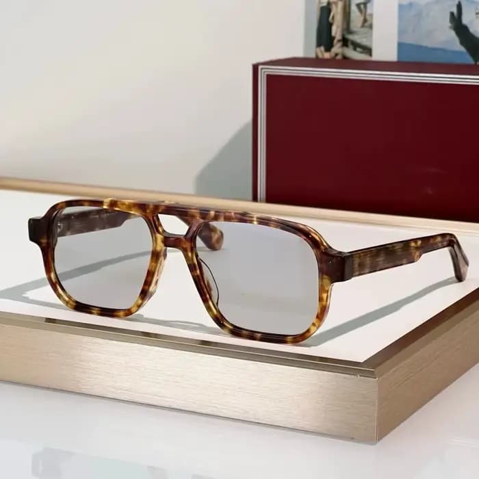 EVANS Pilot lunettes de soleil unisexe acétate luxe concepteur UV400 polarisé Vintage rétro extérieu