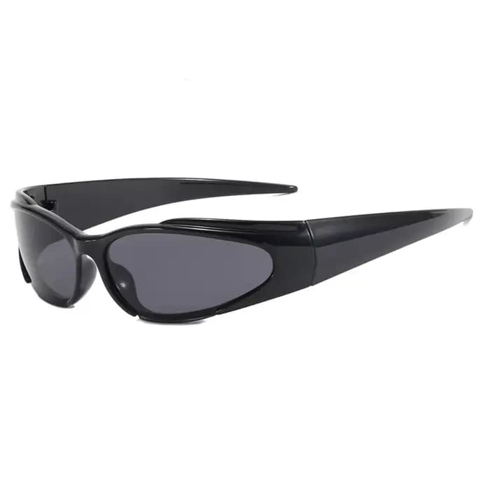 Y2k – lunettes de soleil Vintage Punk pour hommes et femmes, verres miroir ovales rétro, lunettes de