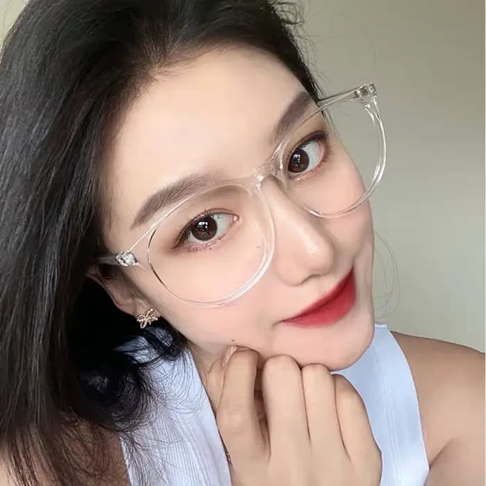 Lunettes d'ordinateur transparentes, monture pour femmes et hommes, Anti lumière bleue, rondes, bloc