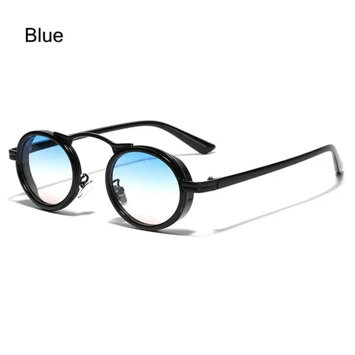 Lunettes de soleil ovales vintage pour femmes, monture en métal, nuances, petites lunettes féminines