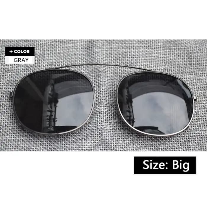 LemRish-Lunettes de soleil polarisées à clipser pour hommes et femmes, lentilles de lunettes de sole