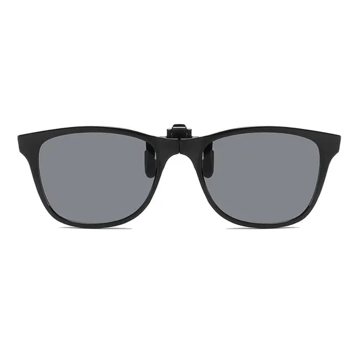 Lunettes de soleil à clipser pour hommes et femmes, pliables, carrées, à clipser sur les lunettes de