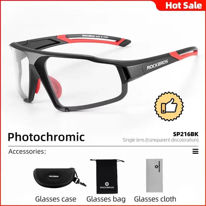 ROCKBROS lunettes de cyclisme lunettes photochromiques légères Protection UV400 hommes femmes Sports