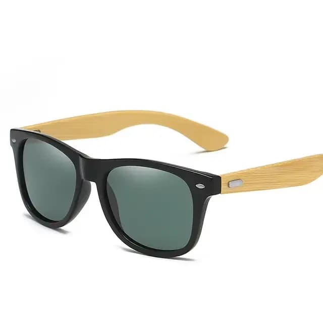 Mode bois hommes lunettes de soleil ultraviolets classique mâle conduite équitation UV400 sport lune