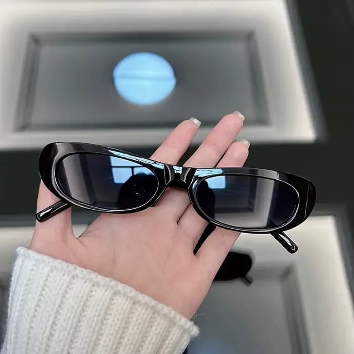 Petites lunettes de soleil carrées vintage pour femmes, lunettes de soleil de créateur de mode pour