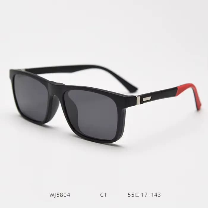 Lunettes myopes avec filtre de lumière bleue pour hommes, marque rétro, Clip carré noir sur lunettes