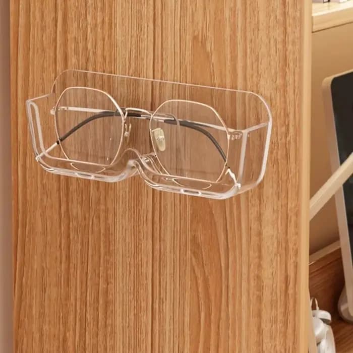 Boîte de rangement murale pour lunettes de soleil, porte-lunettes sans poinçon, décoration de garde-