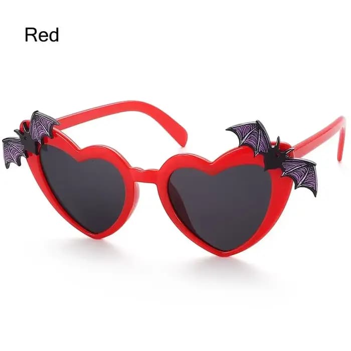 Lunettes de soleil gothiques en forme de chauve-souris sans bords pour femmes, lunettes de soleil Ha