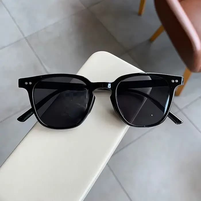 MJYIWANG Nouvelles lunettes de soleil vintage de luxe pour femmes et hommes, monture carrée ou ronde