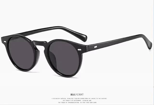 Lunettes de soleil rondes pour hommes et femmes, petites lunettes de soleil Vintage de marque, de lu