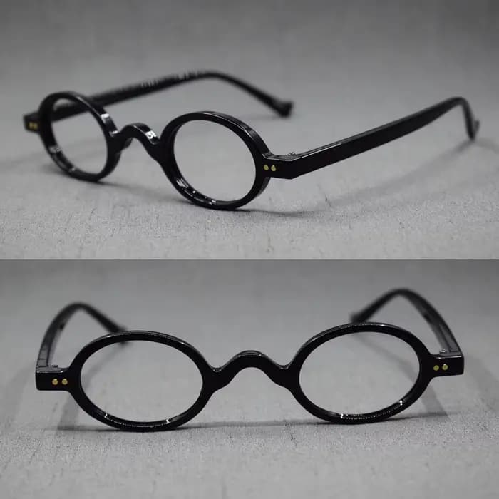 Vintage petit ovale rond 38mm lunettes de lecture jante complète homme femmes 100 125 150 175 200 22