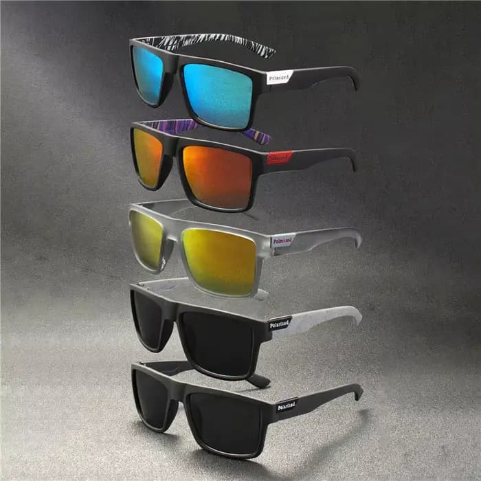 5 pièces lunettes de soleil polarisées de luxe hommes femmes mode carré mâle lunettes de soleil Vint