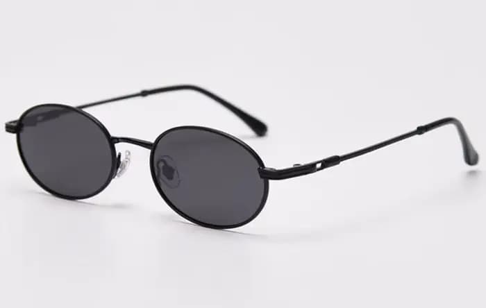 Peekaboo – lunettes ovales rétro pour hommes et femmes, UV400, petites lunettes de soleil dorées de