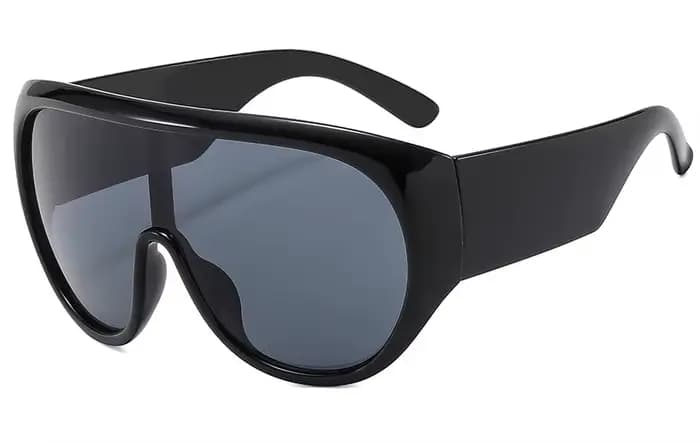Lunettes de soleil une pièce surdimensionnées pour femmes, monture d'oiseau, tendance, Vintage, mode
