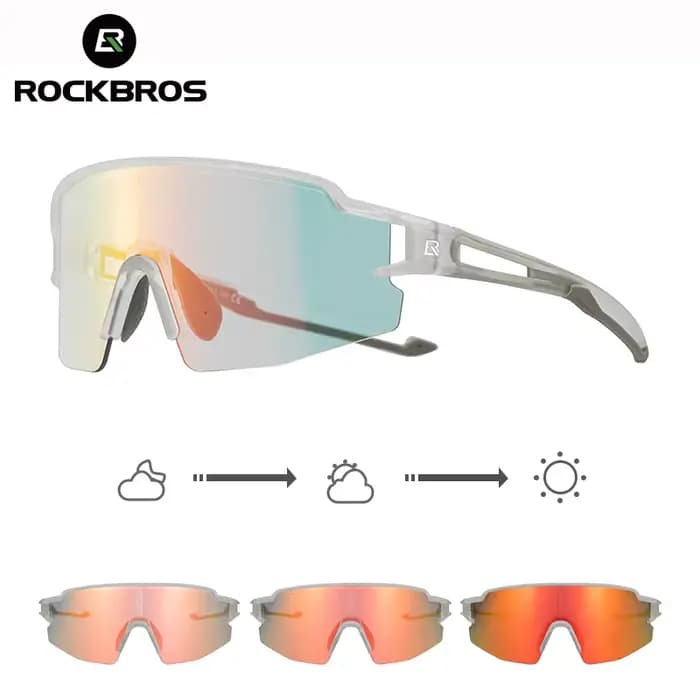 ROCKBROS lunettes de vélo lunettes de vélo photochromiques UV400 lunettes de Protection lunettes de