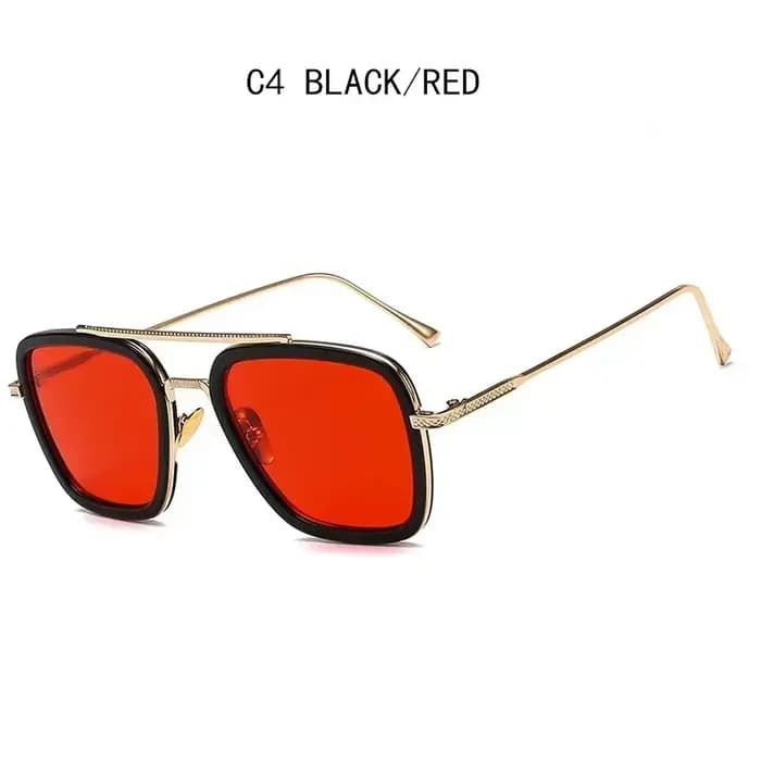 Lunettes de soleil de créateur Iron Man Tony Stark pour hommes, carrées, pour le sport en plein air,