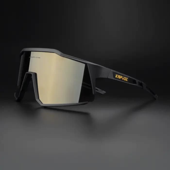 Kapvoe-Lunettes de soleil polarisées coupe-vent pour hommes, lunettes de vélo de montagne, lunettes