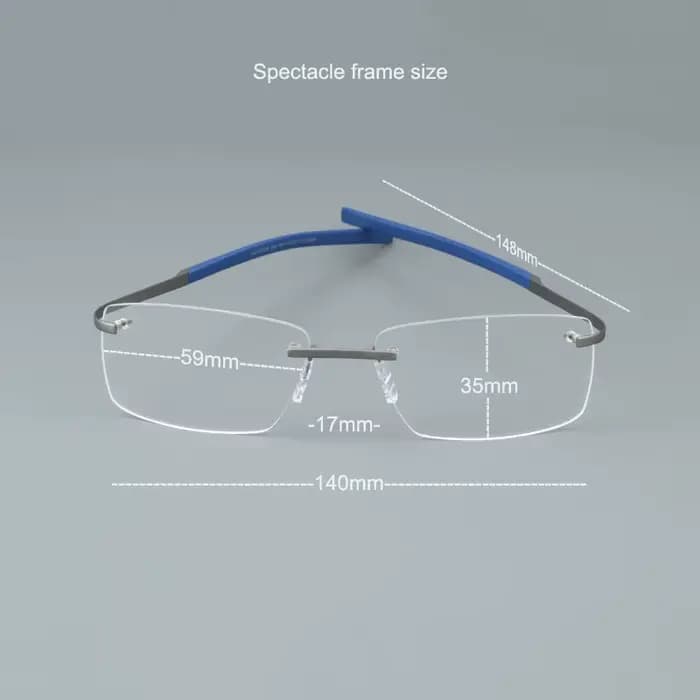 TAG Hezekiah Vintage pur titane lunettes cadre hommes optique myopie Prescription lunettes cadre fem