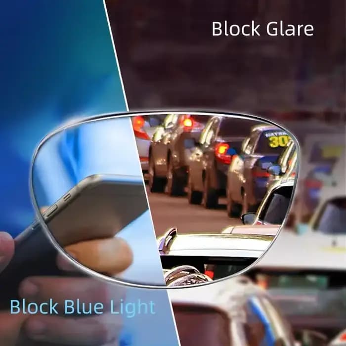 VICKY Anti-lumière bleue Anti-éblouissement myopie hypermétropie lentilles de Prescription personnal