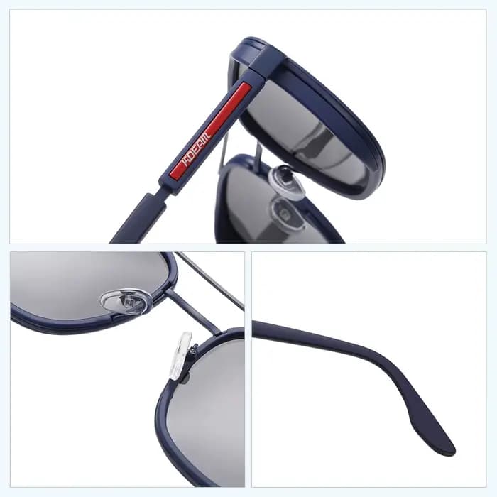 KDEAM lunettes de soleil polarisées à jante complète pour hommes fabriquées à partir de lunettes de