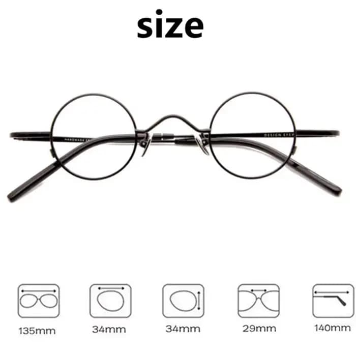 BETSION Super petit 34mm montures de lunettes rondes femmes hommes lunettes de lecture lunettes opti