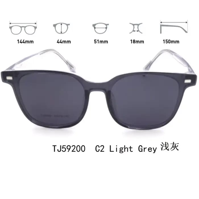 Lunettes de soleil magnétiques à clipser, montures optiques TR90, polarisées 2-en-1, pour hommes et