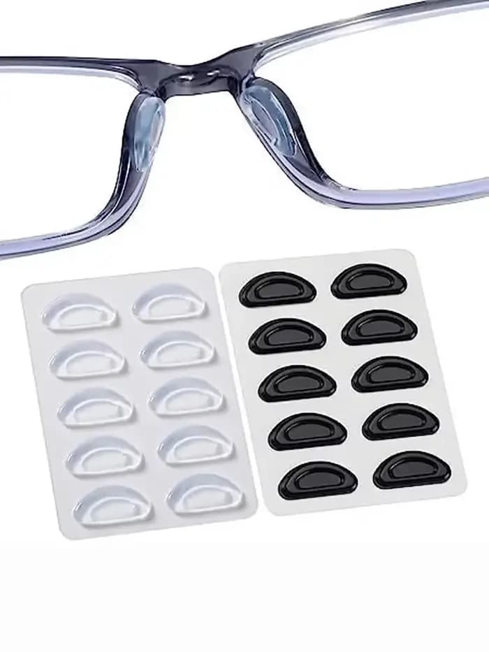 5 paires de coussinets de nez antidérapants pour lunettes, coussinets de nez adhésifs en silicone so