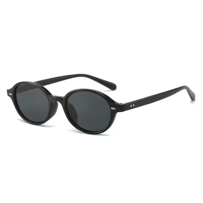 Rétro petites lunettes de soleil ovales femmes hommes Rivets nuances lunettes de mode lunettes de so