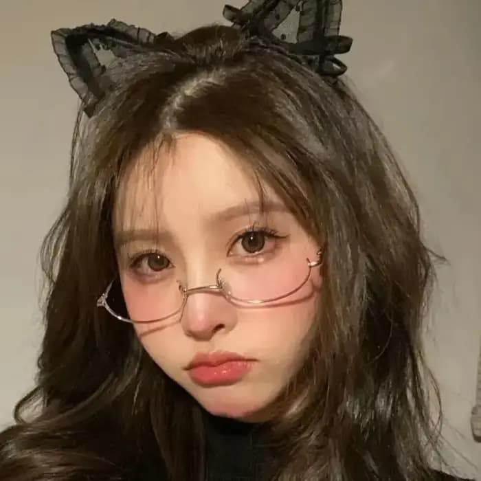 Lunettes de Cosplay bidimensionnelles à demi-monture inférieure, lunettes de décoration Lolita pour