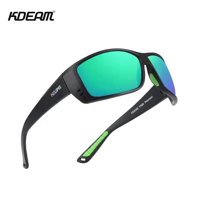 KDEAM-Lunettes de soleil TR90 pour homme, légères et durables, polarisées, protection UV 100%, sport
