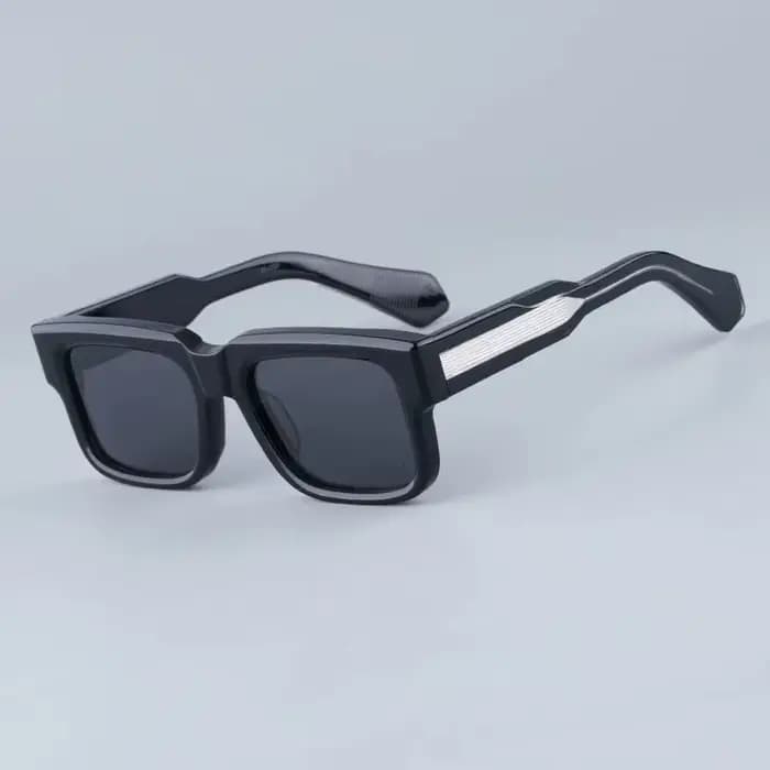 JMM Hemmings – lunettes de soleil classiques carrées en acétate pour hommes, Uv400, marque de stylis