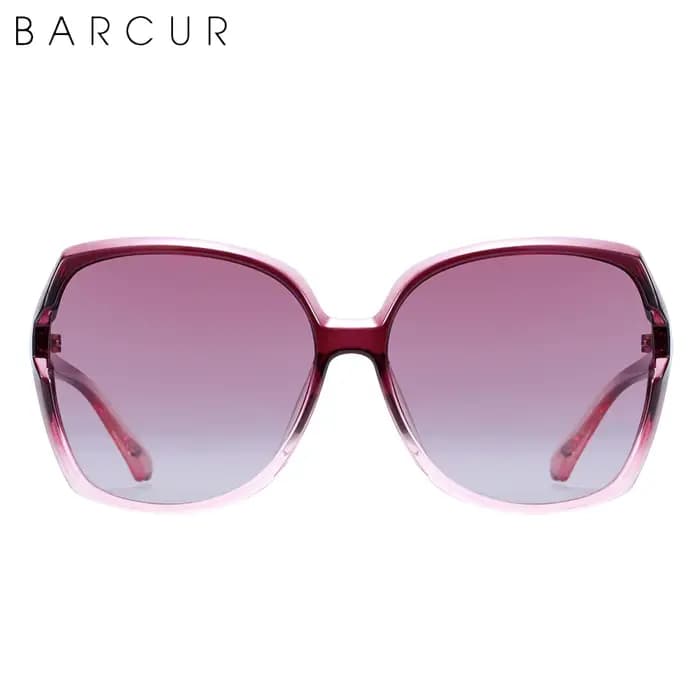 BARCUR – lunettes de soleil polarisées surdimensionnées pour femmes, verres dégradés pour dames, Pro