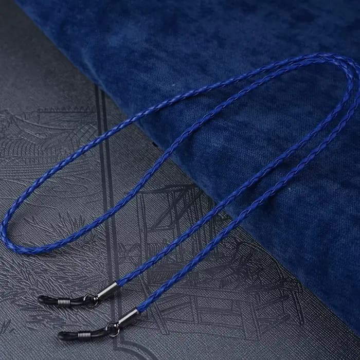 Lunettes en cuir pour hommes et femmes, 1 pièce, chaîne en corde tissée, à lacets, pour Sports de pl