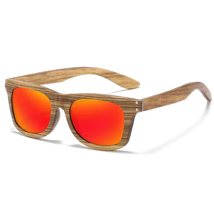 Lunettes de soleil en bambou naturel biodégradable GM, fabriquées à la main, verres polarisés, lunet