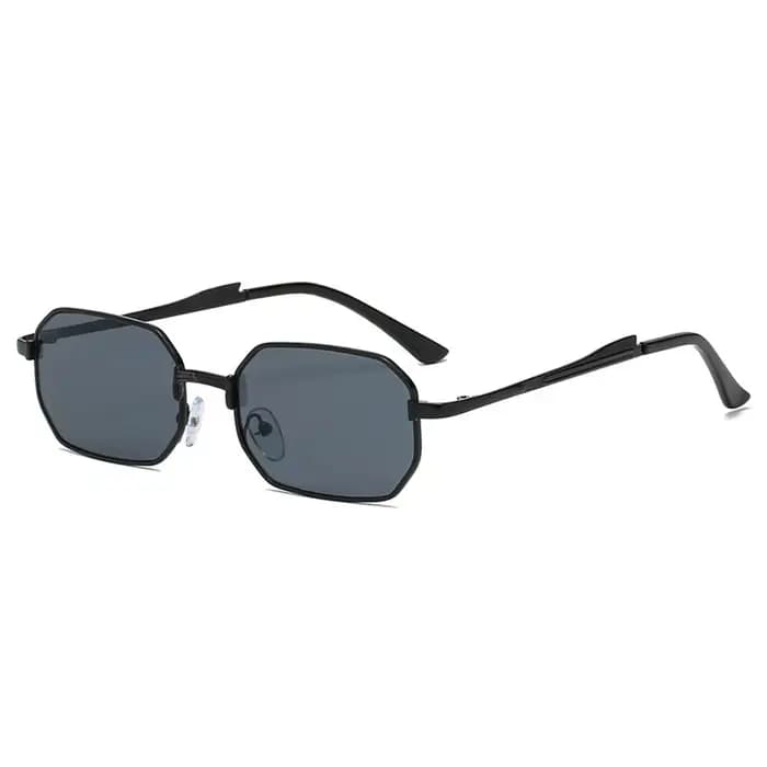 Lunettes de soleil étroites pour hommes, rectangulaires à la mode pour femmes, marque de luxe en mét