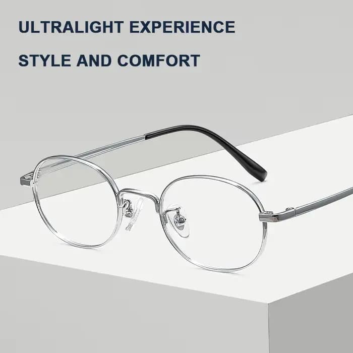 Lunettes rondes rétro ultralégères pour hommes et femmes, lunettes de luxe, lunettes de mode d'affai