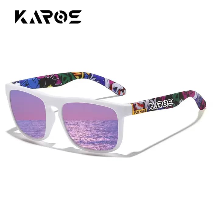 KAROS lunettes de soleil hommes/femmes polarisées carré miroir marque Design luxe UV400 parasol unis