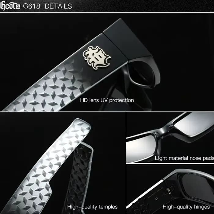 GCOTX à la mode Chicano Bandit Style lunettes de soleil pour hommes Hip Hop mode lunettes de soleil