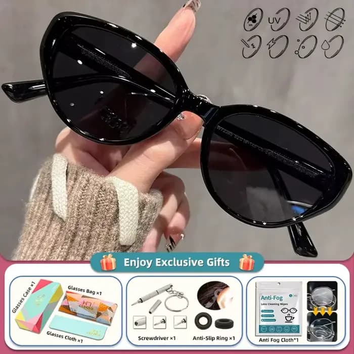 CLLOIO Premium oeil de chat mode Prescription myopie lunettes de soleil femmes conduite plage lunett