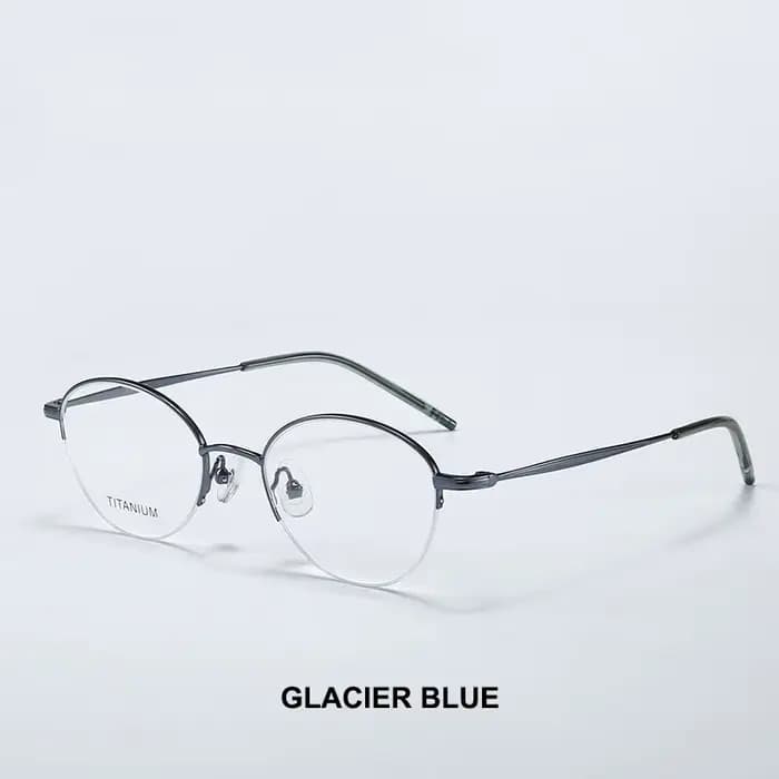 Monture de lunettes en titane ultra-légère, rétro, forme ronde, littéraire et chic, à la mode, pour