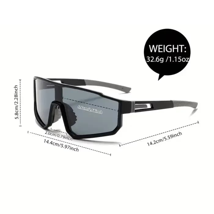 Lunettes de cyclisme surdimensionnées pour hommes, vélo, coupe-vent, revêtement coloré, lunettes de