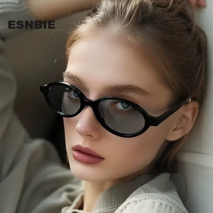 Nouveau à la mode petit cadre ovale lunettes De soleil polarisées pour dames Gafas De Sol Hombre Uv4