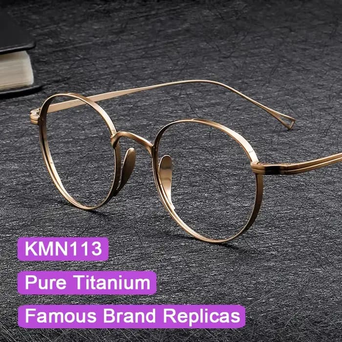 Lunettes à monture en titane pur pour hommes et femmes, marque japonaise, même Design KMN113, 2024