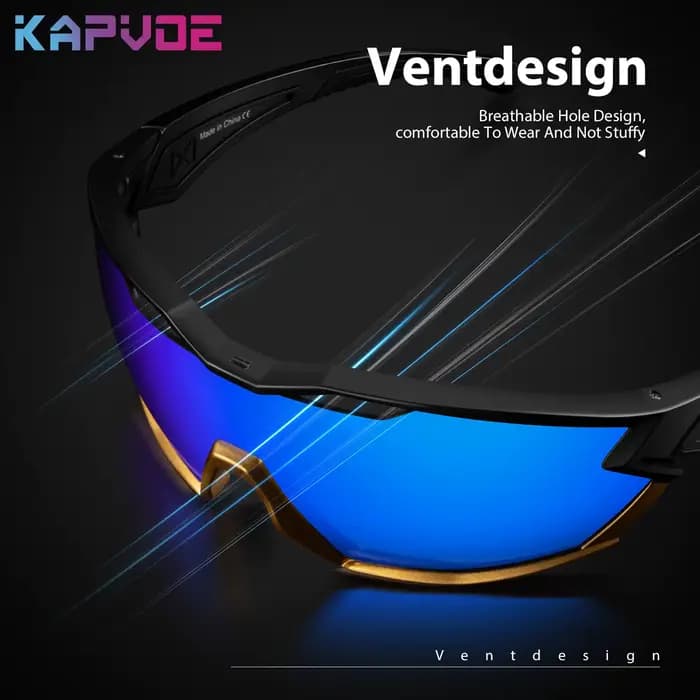 Kapvoe lunettes de soleil hommes UV400 lunettes de cyclisme photochromiques sport pour hommes soleil