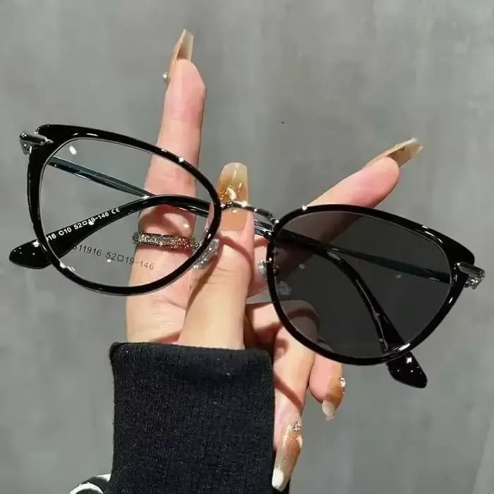 Lunettes de soleil photochromiques œil de chat pour femmes et hommes, classiques, à la mode, pour pr