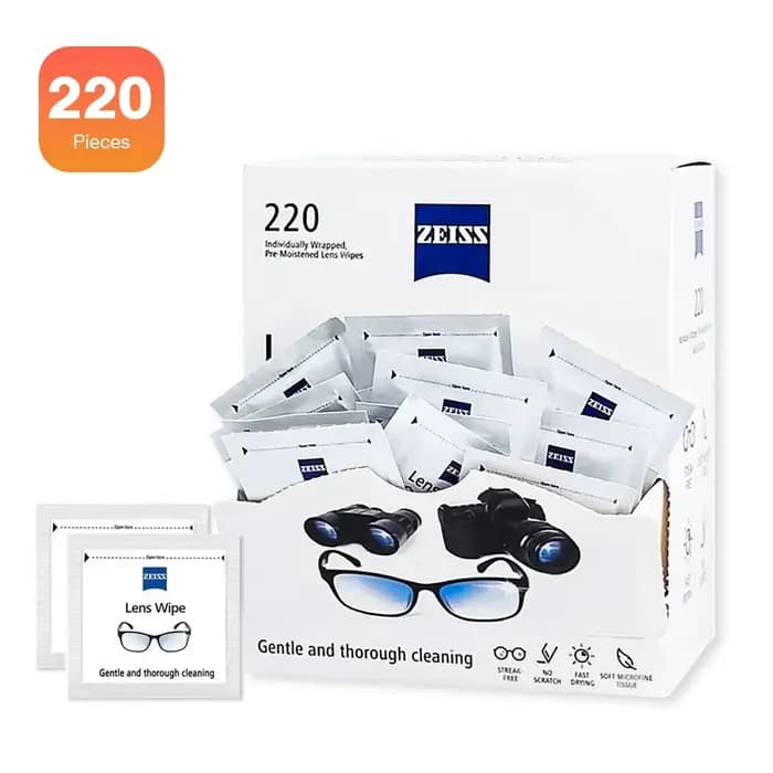 Lingettes nettoyantes pour lentilles pré-humidifiées, 220 pièces, pour lunettes, lunettes de soleil,