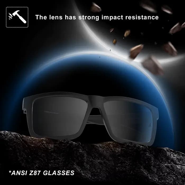 Prévention Jcorde I-Lunettes de soleil Z87 ultralégères à tête large pour homme, accessoire de prote